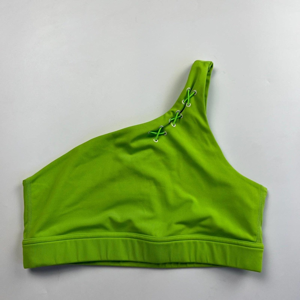 Firm abs green sports bra womens US medium